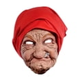 thumbnail image 3 of Máscara de cabeza de anciana, máscara de abuela para Halloween, disfraz para adultos, fiesta de vacaciones, espectáculos temáticos realistas, cubierta, 3 of 8