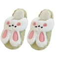 thumbnail image 1 of Cute Rabbit Cotton Slippers Plush Soft Warm Removable Washable Winter Slipper for Home, 1 of 8
