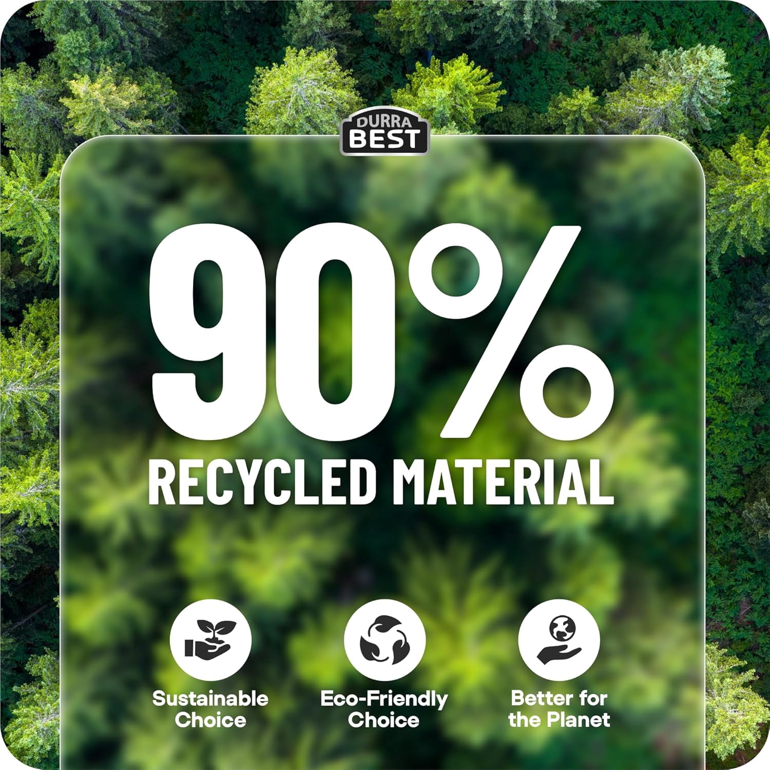 DURRA BEST Heavy-Duty Trash Bags – 120 count, 18 Gallon White, Ultra Thick Drawstring Garbage Bags – Leak-Resistant for Home & Commercial Use, Big Trash Bags, Made in USA