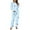 Blue, variant on Cute Womens Fall Pajamas Women Casual Pajamas Sets Coral Fleece Long Sleeve Tops And Long Pants Strawberry Printing Sleepwear Two Piece Set