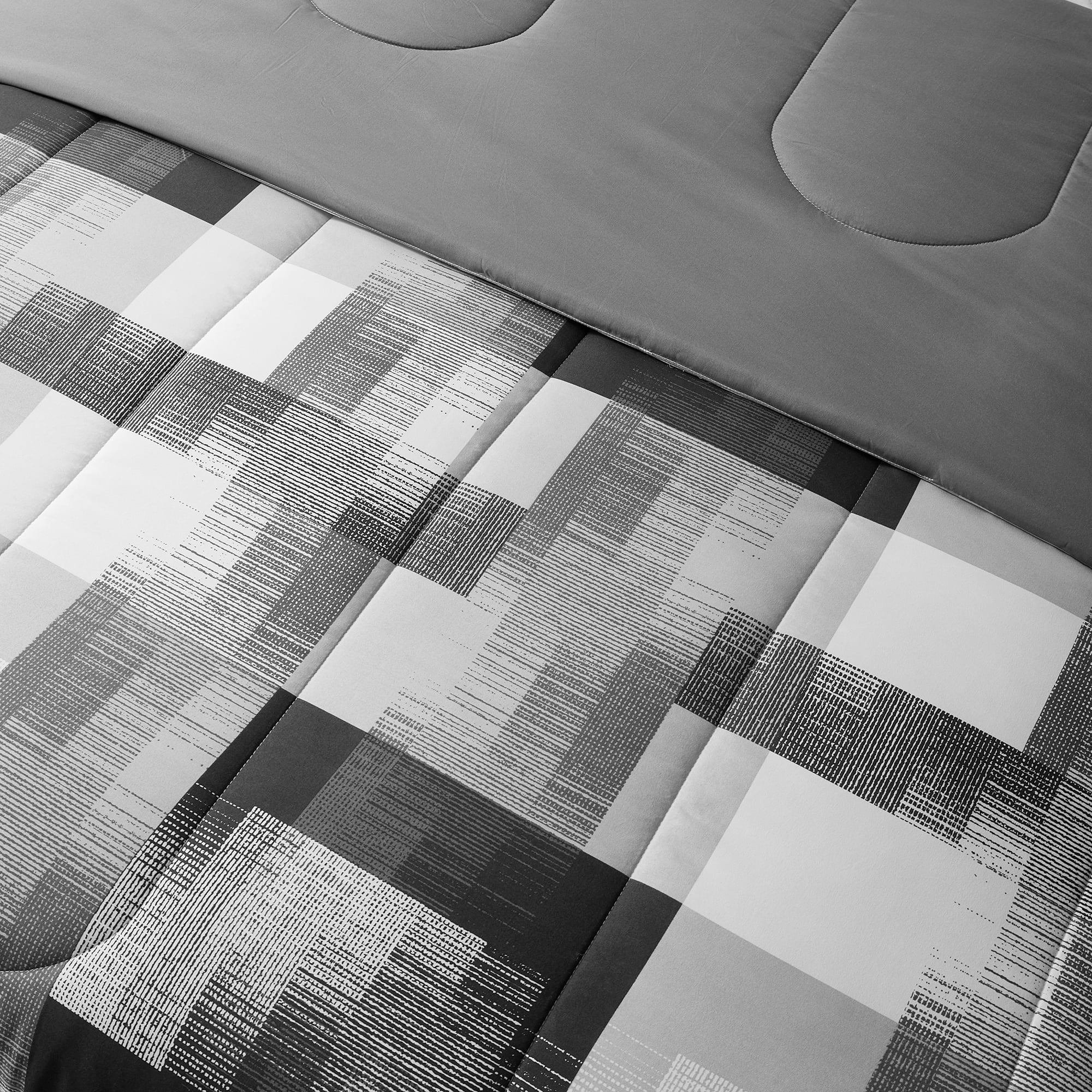 Mainstays Plaid Reversible Comforter Double/Queen, MAINSTAYS PL MS PLAID COMF DBL/QN