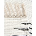 thumbnail image 7 of Unique Loom Chindi Cotton Collection Area Rug - Briah (2' 7" x 10' Runner White/Black), 7 of 7