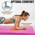 thumbnail image 4 of RitFit 3' x 6' Folding Gymnastics Mat with Carrying Handles for Yoga, Stretching, Core Workouts(Pink), 4 of 10