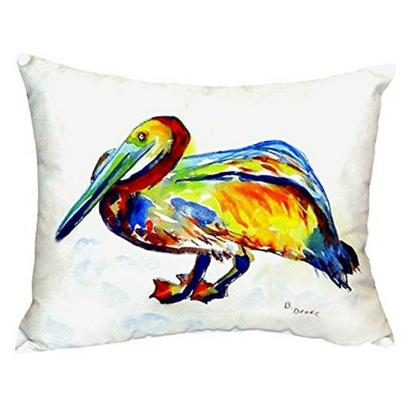 Betsy Drake NC984A 16 x 20 in. Gertrude Pelican No Cord Pillow