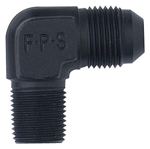 Fragola 90 Deg Adapter Fitting #4 x 1/8 MPT Black