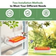 thumbnail image 4 of Naipo Bird Feeders for Outdoors Hanging with Ant Moat, Suction Cup Humming Bird Feeder with 12-Port, Leak-Proof, 14OZ, 4 of 9
