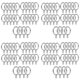 thumbnail image 1 of 24 Pack Metal Curtain Rings, 30mm Internal Diameter Eyelets, Silver, 1 of 5