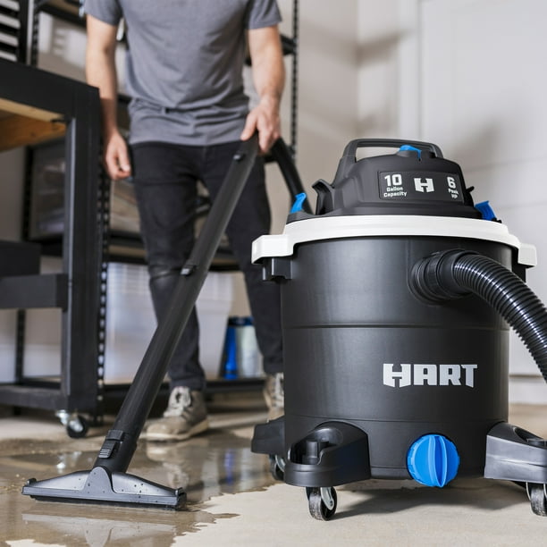 HART VOC1012PF 3703 10 Gallon 6 Peak HP Poly Wet/Dry Vacuum with