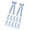 Light blue, variant on Yihuala 12Pcs Adhesive Bowknot Candlestick Decor for Wedding Bridal Shower Table Centerpieces Craft Packaging Supplies