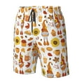 thumbnail image 5 of Naloa Gnomes Autumn Harvest Men's Beach Shorts, Surfing shorts, Swim trunks, Quick Dry Swim Trunks for Surfing Beach Fun - Medium, 5 of 9