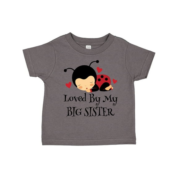 Inktastic Little Sister Ladybug Girls Toddler T-Shirt