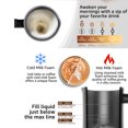 thumbnail image 3 of Fulier 4-in-1 Electric Milk Frother and Steamer, Black, 3 of 7
