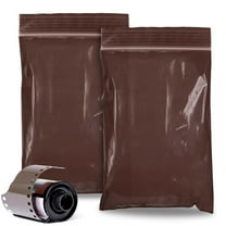 Amber Zip Bags for Packaging, 4 x 6 inch. Pack of 100 Plastic Zip Baggies 3 Mil Thick. Water Resistant Reclosable Plastic Bags with Zipper Closure for Travel, Storage, Packaging and Shipping