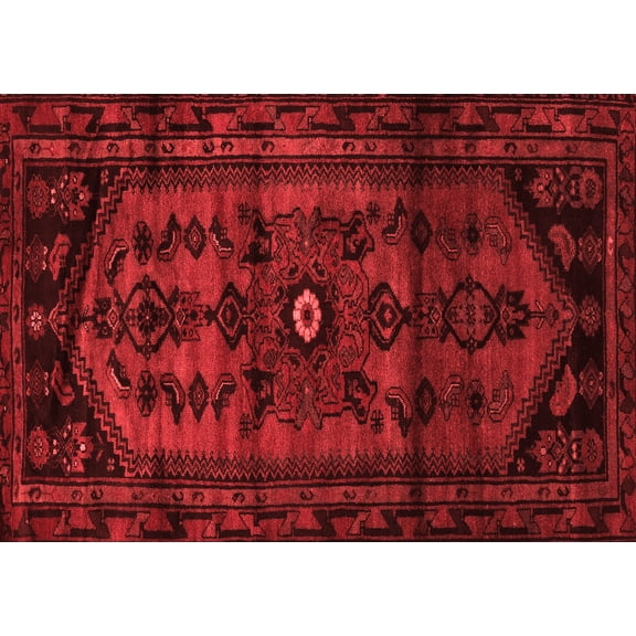 Ahgly Company Indoor Rectangle Persian Red Traditional Area Rugs, 5' x 7'