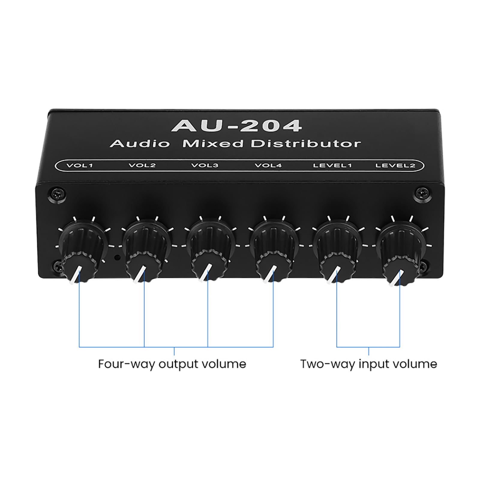 JIAHAOO High-Fidelity Audio Mixer for Multiple Devices 5x Magnification, Individual Volume Control