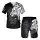 thumbnail image 1 of Conjunto De Playera Y Short Pare Hombre Con Estampado 3d, 1 of 4