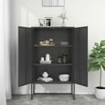 thumbnail image 3 of vidaXL Storage Cabinet Sideboard Cabinet for Entryway Bedroom Office Steel, 3 of 12