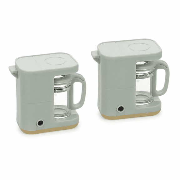 MONTERA 2026 New Mini Compact Drip Coffee Maker with Brewing Basket Small Coffee Pot One Cup Brew Gift for Men and Women,2Pcs,Green