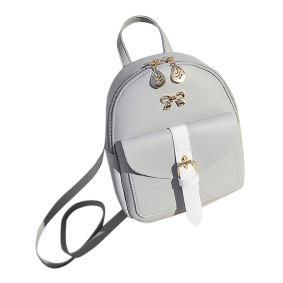 Modstep Mini Leather Backpack for Women Fashion Shopping Daypack Purse College Students Top Handle Bags with Zip Pockets