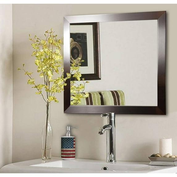 Rayne Mirrors American Made Rayne Silver Petite Wall/ Vanity Mirror