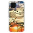 thumbnail image 1 of DistinctInk Clear Shockproof Hybrid Case for Google Pixel 4 (5.7" Screen) - TPU Bumper, Acrylic Back, Tempered Glass Screen Protector - Shattered Glass Sunrise, 1 of 1