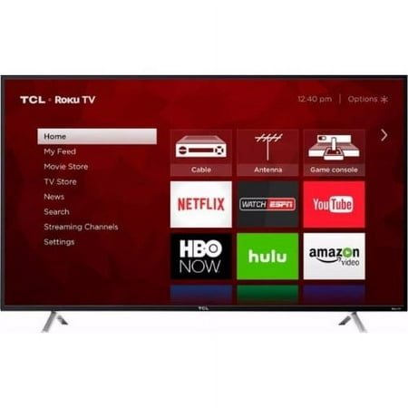 Restored TCL 49" Class 49S403 (48.5" Diag.) 4K Ultra HD Roku LED TV (Refurbished)