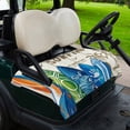 thumbnail image 2 of Golf Cart Seat Covers for 2 Seater,Beach Surfboard Microfiber Cart Seat Towel Blanket,Summer Sea Surfing Tropical Botanical Tree Absorbent NonSlip Bench Seats Protector for Golf Course 51"x31", 2 of 9