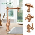 thumbnail image 5 of Akicon Cold Water Only Water Filter Faucet, Lead-Free Brass Body, Compatible with RO & Water Filtration System, Non-Air Gap, Copper, 5 of 6