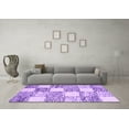 thumbnail image 3 of Ahgly Company Indoor Rectangle Abstract Purple Contemporary Area Rugs, 7' x 10', 3 of 4