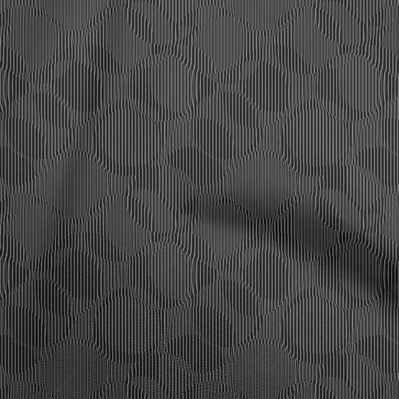 oneOone Cotton Poplin Dark Gray Fabric Abstract Dress Material Fabric Print Fabric By The Yard 56 Inch Wide