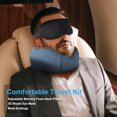 thumbnail image 5 of Travel Pillow for Airplane with 100% Memory Foam, 360° Adjustable Full Surrounding Flying Neck Pillows, Travel Pillow Set, 5 of 12