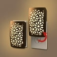 thumbnail image 3 of FYBTO NL-DPFL-DB Floral Deco Plug Night Light, Aged Bronze, 3 of 5