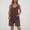 *Brown, variant on ClodeEU Women's Adjustable Spaghetti Strap Denim Shortalls with Pockets , Casual Jean Short Overalls Brown,Womens Plus XL
