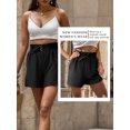 thumbnail image 5 of SLADYGLO Women Elastic High Waist Side Pockets Crinkled Shorts, 5 of 7