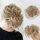 thumbnail image 1 of Lativ Extensión de coleteros para el cabello desordenado con banda de goma elástica, accesorios desordenados, piezas para el cabello para mujeres y niñas (moño desordenado rubio blanqueado), 1 of 5