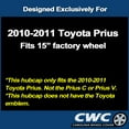 thumbnail image 3 of Premium Replica Hubcap Set for Toyota Prius 2010-2011 - Replacement 15-inch Wheel Covers, 3 of 4