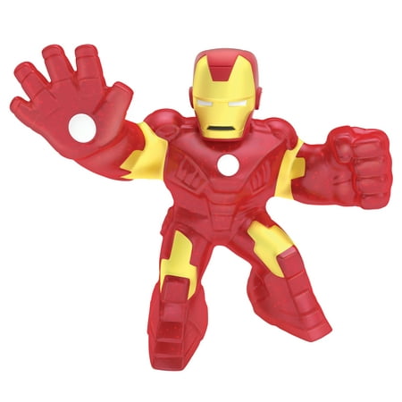 Marvel Licensed Heroes of Goo Jit Zu – 1-Pack of 4.5" Tall Metallic Iron Man