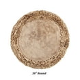 thumbnail image 3 of Better Trends 30'' x 30'' Round Shape Bathroom Rug with Non Slip Backing 100% Cotton Water Absorbent, Machine Washable, (Beige) Shaggy Border Collection, 3 of 6