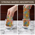 thumbnail image 6 of 2 Pcs Pioneer Flower Floral Print Pattern Kitchen Towels, Funny Microfiber Dish Towel Set, 18" X 26" Tea Towels, 6 of 6
