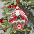 thumbnail image 5 of XEOVHV Miniature Christmas Gingerbread House Ornament Candy House Christmas Village Houses Xmas Tree Hanging Decoration Christmas Tree Pendants Christmas Hanging Pendant (2 Inch), 5 of 6