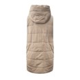 thumbnail image 5 of Women's Long Winter Coat Vest With Hood Sleeveless Warm Down Coat With Pockets Quilted Vest Down Jacket Quilted Outdoor Jacket Light Cardigan Cardigans plus Size Tan Knitted Cardigan for Women Womens, 5 of 8