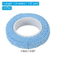 thumbnail image 2 of Uxcell Lace Ribbon Self-Adhesive Lace Tape, 4 Rolls Cotton Sticker for Detailing Accent Wall Decor Art, Sky Blue, 2 of 5