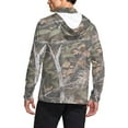thumbnail image 4 of Dagegui Mens Camouflage UPF Shirt Lightweight Sun Protection Fishing Hoodies with Face Mask Breathable Quick Dry T-Shirt for Outdoor Work 004 Camouflage XXL, 4 of 9