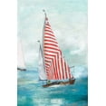 thumbnail image 2 of Pearce, Allison 23x32 Gold Ornate Wood Framed with Double Matting Museum Art Print Titled - Red sails, 2 of 4
