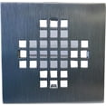 thumbnail image 3 of Westbrass 4-1/4" Square Shower Drain Cover with 2" Brass Drain Pipe, Satin Nickel, 3 of 5