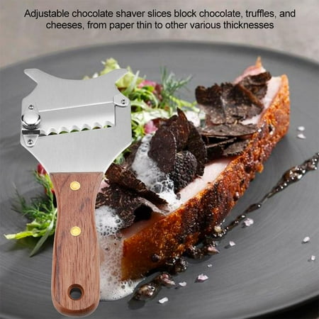 Garosa Stainless Steel Truffle Cheese Slicer Adjustable Blade Garosa Stainless Steel Truffle Cheese Slicer Adjustable Blade
