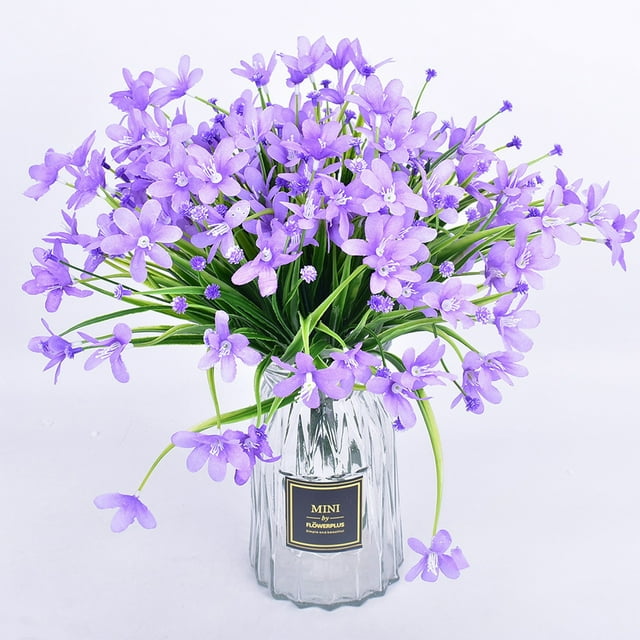 JJKBVCLO Artificial Flower Plastic Faux Daisy Wildflowers Indoor Outside Garden Decor