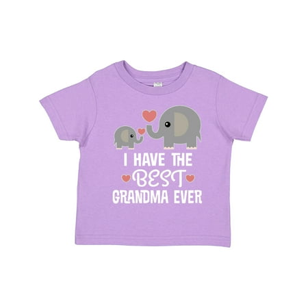 

Inktastic Grandchild Best Grandma Ever Gift Toddler Boy or Toddler Girl T-Shirt