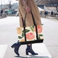 thumbnail image 4 of FORMRS Canvas Laptop Tote Bag for Women with 15.6" Computer Compartments Shoulder Handbag, Watercolor Grapefruit, 4 of 7