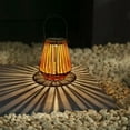 thumbnail image 6 of JingChun Solar Powered Hand Woven Bamboos Hanging Lantern Bamboos Decorative Ambiance Light Garden Decoration Light, 6 of 6